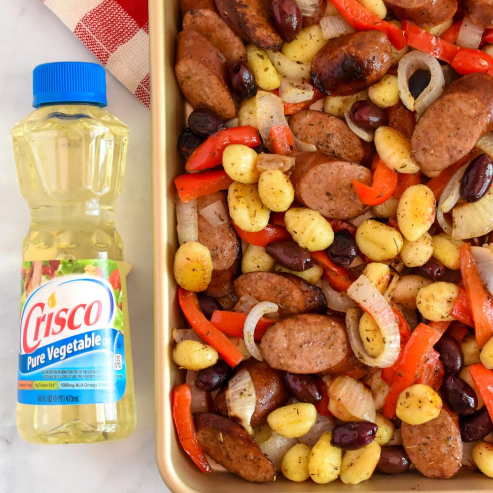 Crisco Italian Sausage Sheet Pan Meal Vegetable Oil (2)