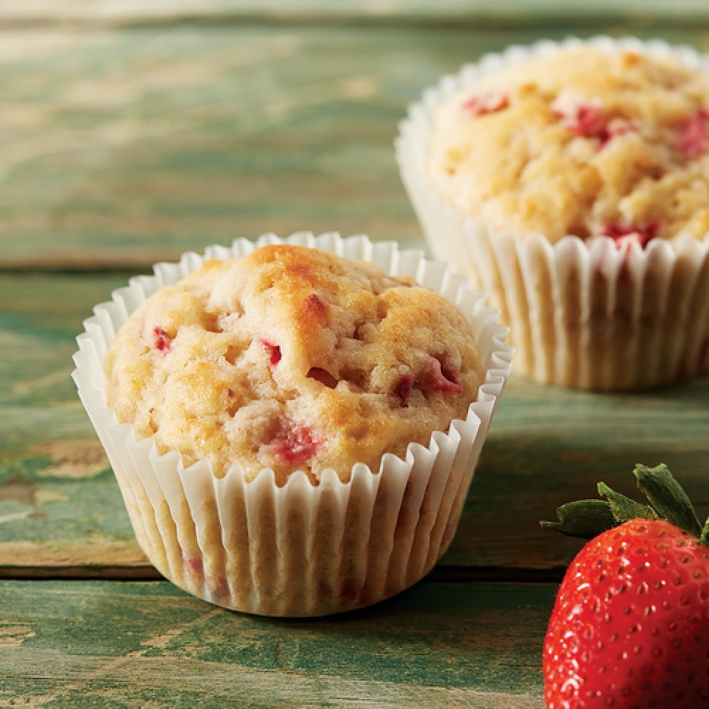 double-strawberry-muffins double-strawberry-muffins